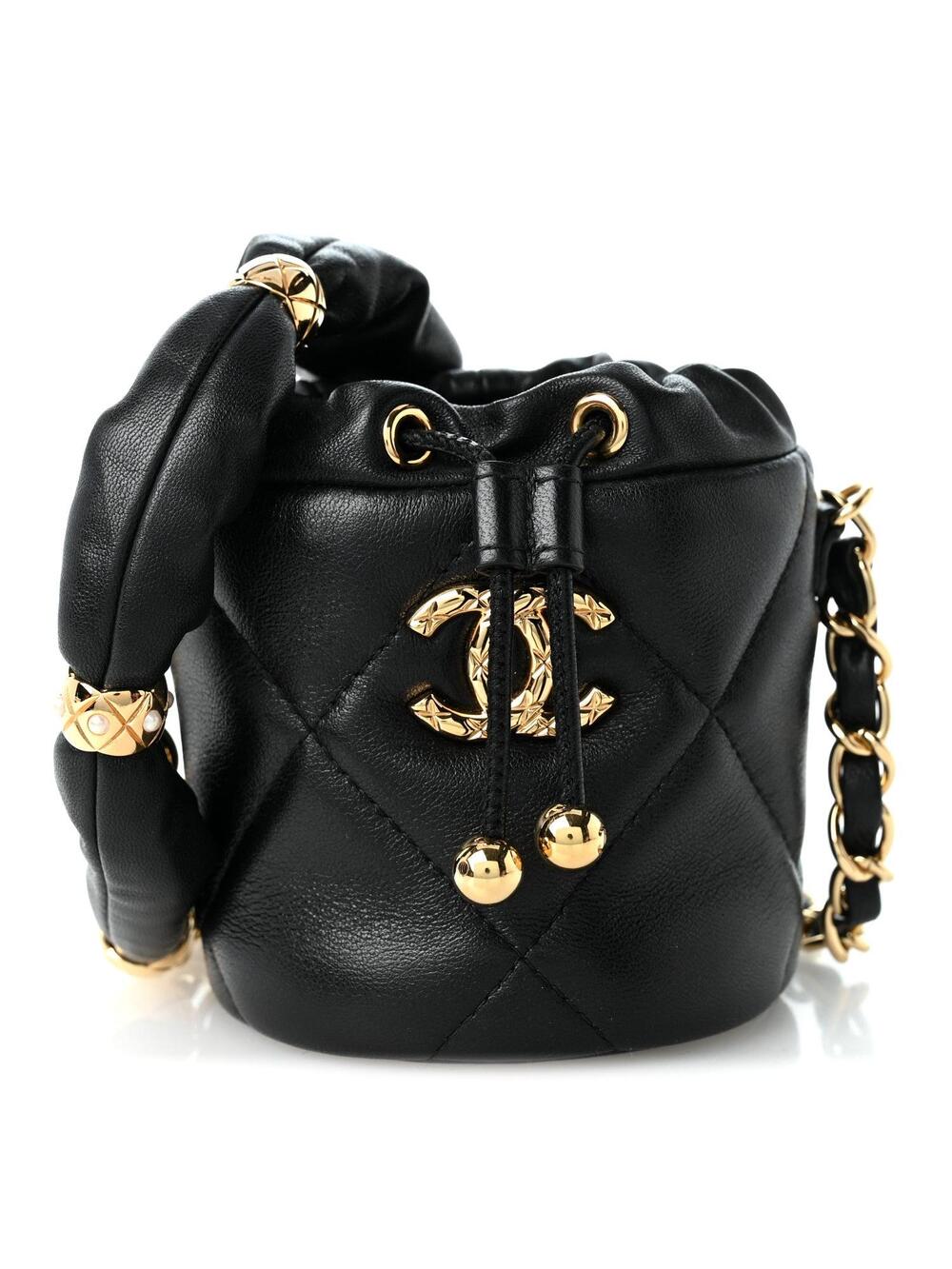 Chanel Calfskin Quilted Mini Drawstring #346986C18B